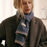 Piano Knit Muffler (Blue)