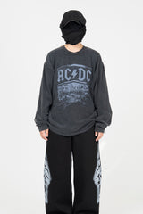 Rhode in Black Washed Long Sleeve T-Shirt