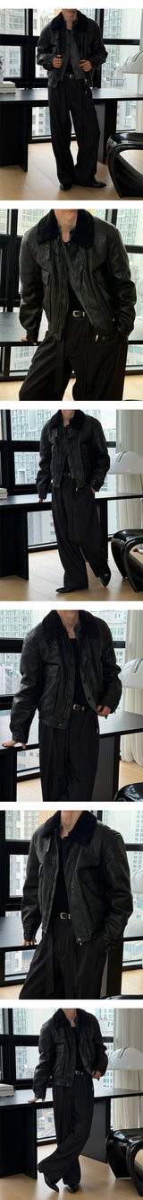 [Unisex] Angora crop cardigan(2color)