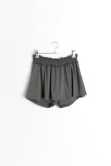 ボタンシャーリングショートスカートパンツ(2colors)