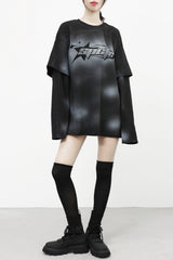 (Unisex)フィオレウォッシュドレイヤードTシャツ