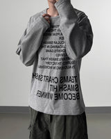 Smash Crop Lettering Long Sleeve