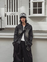 Tyrone Damage Hooded Denim Jacket