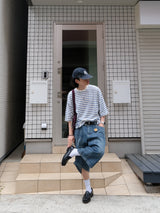 RUU Sand Washing Denim Bermuda Pants