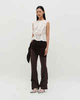 Pinched Sleeveless _ WHITE