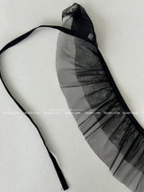 frill see-through cancan wrap strap belt