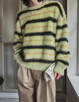 Leni Stripe Angora Knit