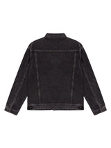 Basic Washed Black Denim Jacket