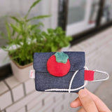 [MADE] デニムチェリートマトポーチ