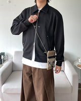 ボタンワッフルリベットジップアップ