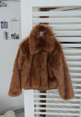 [MADE] Raccoon Kara Zip-Up Fur Jacket
