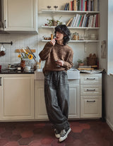 Dusty Corduroy Washed Balloon Pants