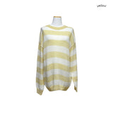 (3color) Alpaca Border Loose-Fit Long Knit