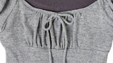 [Fake Layered] Hein Puff Ribbon Short Sleeve Layered T-Shirt Set