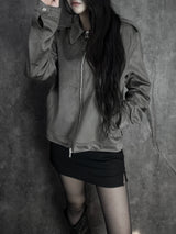 ash suede shoulder jacket (2color)