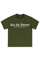 スケルトンロゴパフプリントTシャツ