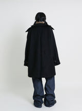 Belted Balmacan Single Alpaca Half Coat (Wool Coat/Winter Coat)