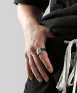 NR-304 Square Stud Signet Ring