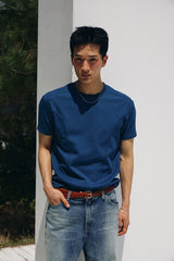 Cool curve half t-shirts(Aquablue)