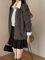 #ベーシックレーヨンルーズフィットシャツ (4color)