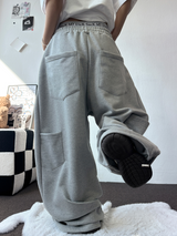 CARPENTER BIG CARGO BALLOON SIDE PINTUCK PANTS 🩶🖤🤍4COLOR