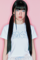 Fakiii Glossy Balloon T-Shirt_WHITE