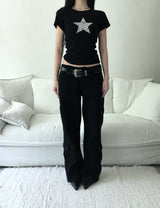 button cargo pants