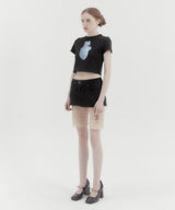 Heart Short Sleeve Tee Black