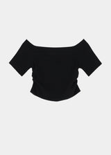 OFFSHOULDER LAYERED TOP_ BLACK