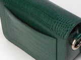 ISLE MINI CROC ショルダーレザーバッグ / Wani Green
