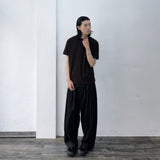 Vertical Texture Baggy t Shirt