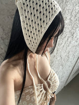 クロシェヘアバンダナスカーフ