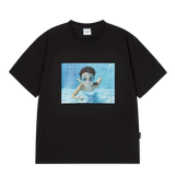 25SS ベイビーフェイスダイビングボーイスリーブTシャツ ブラック