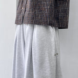 Side-Button Structured Shorts