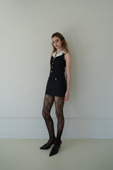 [Seow] Glow Tweed Mini Dress