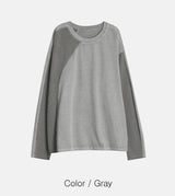 No.1375 LワッフルピグメントTシャツ (4color)