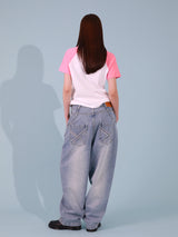LIPS RINGER TEE (PINK)