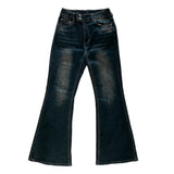 DENY 2-BUtton Fade Wash Hidden Band Bootcut Long Pants 