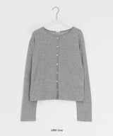 Kiho Round Boucle Summer Cardigan