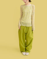 Vivid color pants (green)