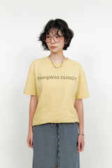 YWD ロゴTシャツ_イエロー