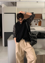 リバーワンポケットバックルチェックシャツ