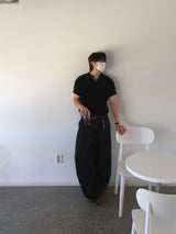 Olen two-tuck wide slacks 3C