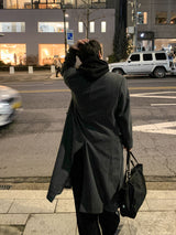  [Premium] Metin Hidden Maxi Wool Coat