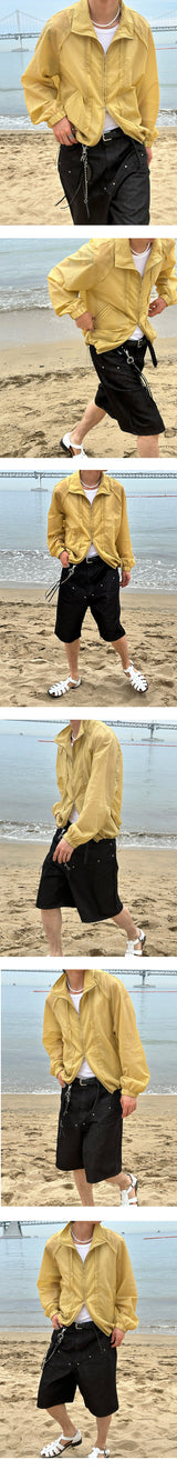 [S/S] See through wide jacket (3color)