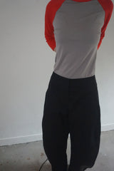 curved volume pants