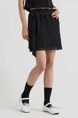 シアーレイヤードミニスカート, Black