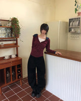 デヴ ダーツ カーブド デニム パンツ