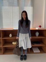 Takan Stripe Round Long Sleeve Tee