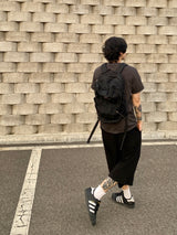 レイヤーピンタックバミューダワイドハーフパンツ2C